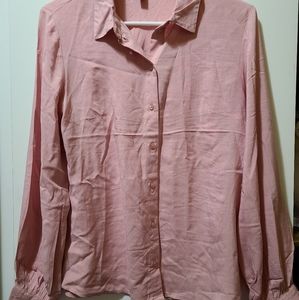 Pink ballon sleeve shirt